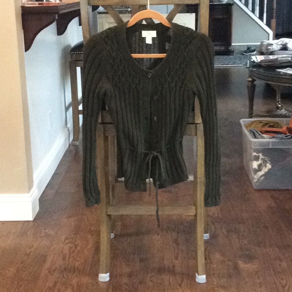 Dark green cardigan